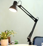 美式金属长臂折叠式LED机械手小台灯护眼学习办公室便携夹子台灯