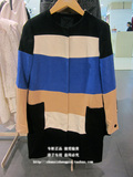 【专柜正品】ONLY 双色中长款羊毛大衣 11434S021 434S021