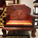 加厚老挝大红酸枝沙发东阳雕刻明清古典客厅红木家具组合交趾黄檀