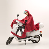雨翔新品 新型面罩头盔式牛津布单人电动车雨衣 摩托车雨披 明翔2
