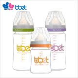 bbet巴比象新生儿奶瓶宽口 初生婴儿宽口径玻璃奶瓶防胀气储奶瓶