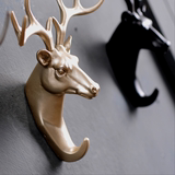 美式鹿头动物装饰挂钩创意个性壁挂玄关门口钥匙衣帽钩复古服装店
