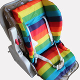 通用加厚推车配件推车坐垫双面彩虹推车垫婴儿车棉垫童车垫