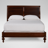 北欧宜家实木床简易红橡木床简约现代双人床1.8单人床1.5米欧式床