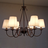 美式乡村古铜色吊灯现代个性简欧式客厅吊灯卧室灯具餐厅灯饰