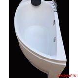 蒙娜丽莎亚克力三角形按摩扇形浴缸浴盆1.4/1.5/1.6米五件套浴缸