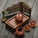 重竹茶盘茶海 整块竹制实木排水式茶台迷你茶几 小号茶托盘特价