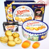 印尼进口零食品皇冠曲奇饼干丹麦风味铁盒礼盒装908g糕点年货礼品