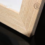 相框摆桌挂墙纤维板贴真实树木皮纹原木色极简日式清新装饰框