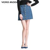 Vero Moda2016春季新品A字纯棉面料牛仔半身裙|316137004