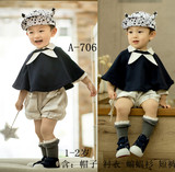 2016最新款儿童摄影服装韩版1-2岁男宝宝艺术照衣服写真摄影服装