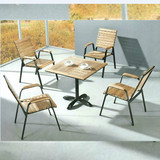 户外实木桌椅/防腐木可折叠网布桌椅/水曲柳胡桃木桌椅/泳池桌椅