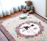 韩国直纯棉地垫宝宝爬行垫居家地毯睡垫儿童室内游戏垫