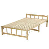 BX折叠松木床单人午睡床实木板双人办公室午休床加固家用简易小床