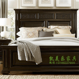 美式床实木乡村床北欧双人床1.8米新古典橡木1.5米床简约卧室家具