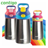 美国CONTIGO康迪克正品 不锈钢儿童保温杯带吸管 创意水壶水杯子