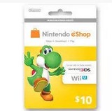 任天堂10美元美金WiiU 3DS eshop美版服充值点卡Nintendo