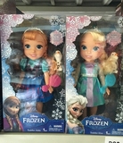 包邮Disney迪士尼娃娃冰雪奇缘安娜公主艾莎皇后全新盒装小孩礼物