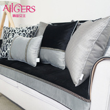 现代简约沙发靠垫套黑白奢华欧式客厅床头汽车腰靠大抱枕含芯定制