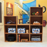 楠竹实木板式定制家具组合书柜实板儿童成人简易自由组合书架特价