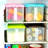 罐大号厨房冰箱保鲜盒塑料长方形食物五谷收纳盒子米桶密封盒储蓄