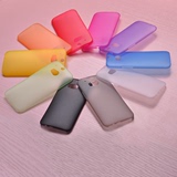 低价促销 HTC One M8手机壳保护套 超薄磨砂半透明彩色硬壳
