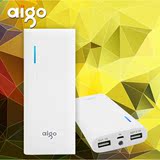 Aigo/爱国者移动电源2W毫安 K200手机充电宝20000mah正品通用