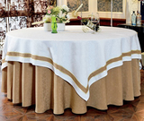 酒店圆桌桌布餐厅饭店台布纯色正方形茶几桌布布艺会议桌布台布