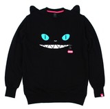 韩国潮牌SAKUN SmileCat春秋可爱猫咪男女情侣款套头卫衣 外套