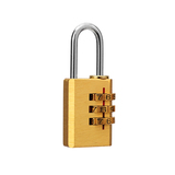 铜制防撬防撬可换密码三位密码锁柜子安全锁行李箱防盗器（小号）