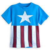 【DISNEY美国代购】现货Captain America美国队长儿童T恤2-12岁