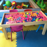 特价儿童玩具实木沙盘桌太空盘游乐园粘土玩沙游戏火星沙托盘