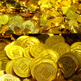 50枚活动抽奖银币海盗金币儿童玩具宝藏游戏钱币筹码道具装饰用品
