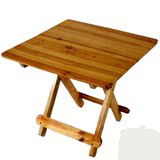 实木折叠桌衫木餐桌圆桌便携式折叠吃饭桌子小方桌麻将桌学习桌