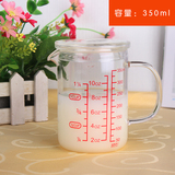 直身牛奶杯 玻璃家用水杯果汁九角杯透明直身牛奶杯子 饮料杯漱口