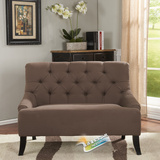 特价新古典后现代布艺双人沙发 三人欧式风格麻布休闲椅美式沙发