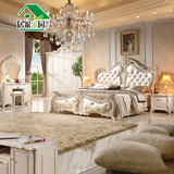 居家欧式法式卧室家具五六件套装组合法式实木家具衣柜组合1.8m床