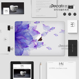 iDecal苹果笔记本Macbook保护膜Proair贴纸11 12 13 15寸紫色梦幻