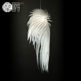 摩爵 现代创意羽毛吊灯 餐厅客厅卧室酒店装饰工程天使之翼吊灯