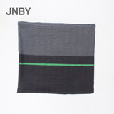 JNBY专柜正品牌秋冬女士拼色条纹精纺棉麻舒适质感围巾低调自然