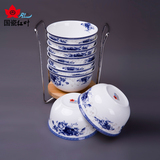 红叶陶瓷 饭碗套装10件中式欧式饭碗 景德镇高档骨瓷碗套装