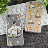 柯基犬iphone6s手机壳可爱超萌宠物6plus苹果5s/se套卡通狗狗女款