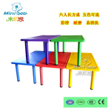 可升降幼儿园专用课桌椅 儿童手工桌 儿童塑料学习桌椅餐桌椅批发