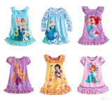现货 美国Disney迪士尼代购 女童 长发公主美人鱼索菲亚睡裙睡衣