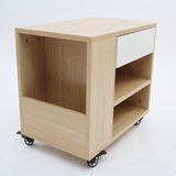 餐边柜 书柜 床头柜 沙发柜 特价包邮 带滑轮可移动 原木纹饰面
