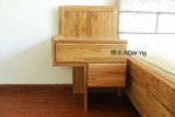 雅乐阁北欧简约实木床头柜 独特创意抽屉式收纳柜 储物床边柜家具