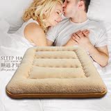 超厚10cm日式单双人1.8m加厚羊羔绒榻榻米床垫床褥子折叠地铺睡垫