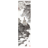 名家书画国画山水画走廊装饰画打印宣纸画李可染-正月的雪49-181