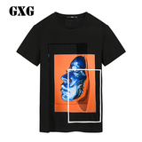 GXG男装  [代购]  时尚黑色圆领短袖T恤男#62244459
