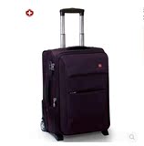瑞士军刀拉杆箱商务牛津纺旅行箱男女登机箱20 24 28寸行李箱软箱